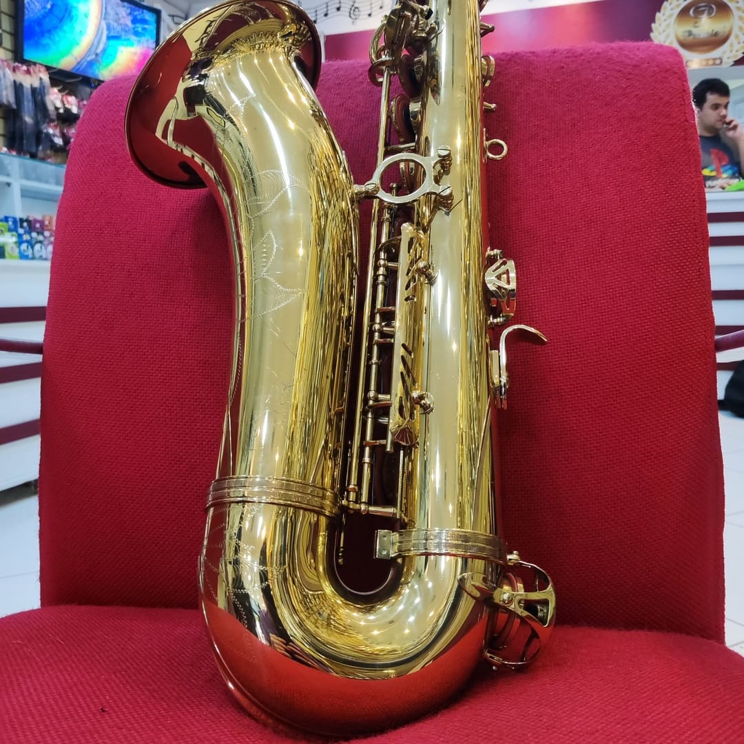 Sax tenor Prime Sib – dourado – seminovo – FÁ-SOL-LÁ Instrumentos Musicais